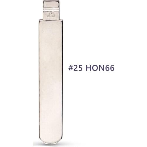 Flip Uncut #25 HON66 Key Blade For Honda Accord Fit Civic City Odyssey BYD Car Key Blank Metal Remote Folding blade