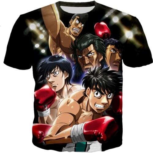 Hot Sale Anime Hajime No Ippo T Shirts Men/women 3D Printed T-shirts Fashion Casual Harajuku Style Tshirt Street Style Tops