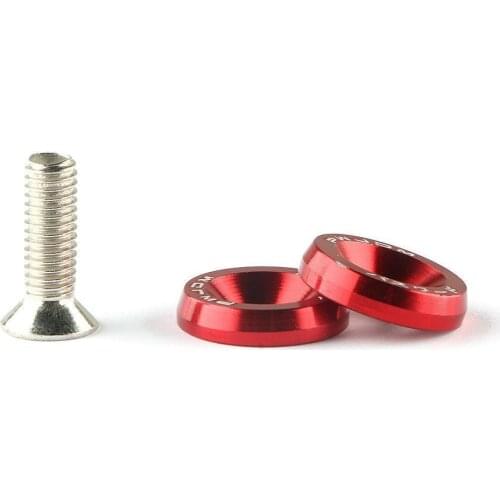 Car Modification Washer Screw Accumulator Protection & Bolts Washer Decoration Fender Plate License Screw Pad Bumper Nuts I6E9