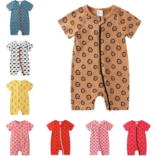 New Fashion Beach Style Summer Baby Boys Romper Short Sleeve Gentleman Infant Jumpsuit Newborn Boy Formal Clothes