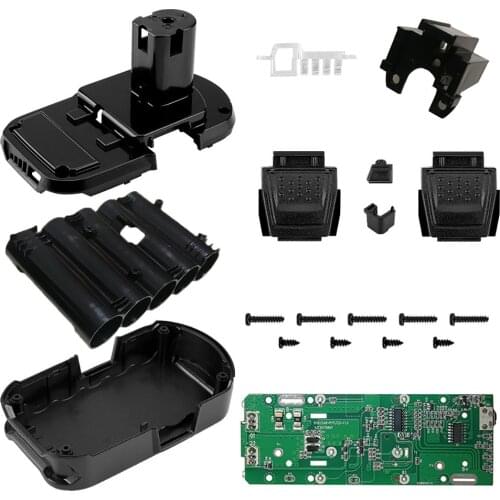 P108 5*18650 Li-ion Battery Plastic Case Charging Protection Circuit Board PCB Box For RYOBI 18V P103 BPL-1815 1820G P118 ONE