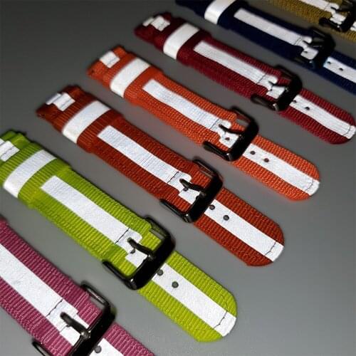 22mm nylon reflective effect Strap for Samsung Galaxy Watch 46mm S3/HUAWEI GT 2e GT 2 46mm/Amazfit GTR 47mm Wrist Band Watchband