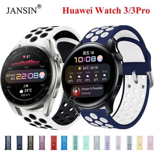 Classic Silicone Replacement Strap For Huawei Watch 3 Sports Correa Bracelet For Huawei Watch 3 Pro Band Smartwatch Wristband