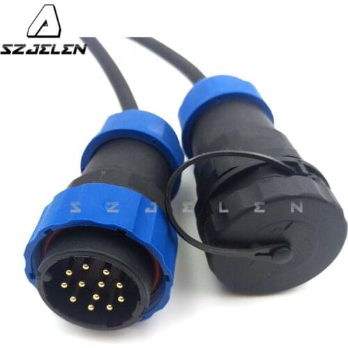 SD28TP-ZM , waterproof connector 12pin,IP68, LED plug and socket 12pin, Wire to cable waterproof power cable connector