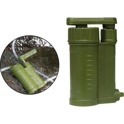 Outdoor Water Purifier Pump with Hose Camping Hiking Emergency Life Survival Portable Purifier Water Filter