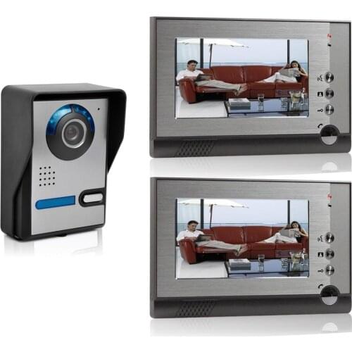 SYSD Intercom Video Door Phone 7 inch Monitor with Infrared Night Vision Camera Home security system