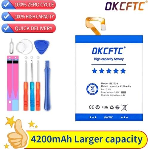 High Quality 4200mAh BL-T36 Replacement Battery For LG K30 X410TK T-Mobile Cell Phone Rechargeable Li-on Bateries