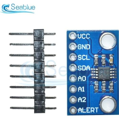 High Accuracy Temperature Sensor MCP9808 I2C Breakout Board Module 2.7V-5V Logic Voltage For Ardunio in Stock