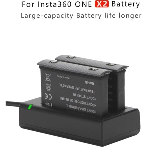 2 Pcs For Insta360 ONE X2 sports camera 1700mAh Li-ion battery Insta360 ONEX2 camera accessories