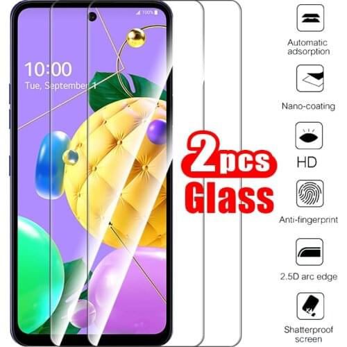 2pcs full cover for lg q52 tempered glass for lg q 52 q52 52q screen protector for lgq52 protect glass sklo films