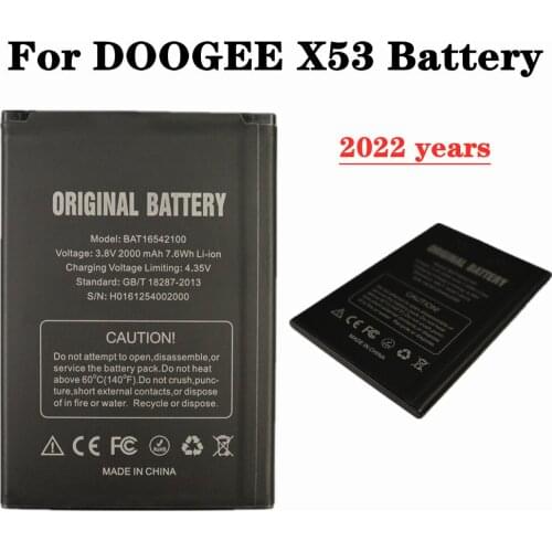 For DOOGEE X53 BAT18532200 Battery 2200mAh 5.0inch MTK6580 High Capacit Replacement Bateria