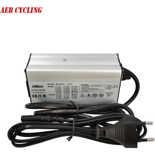 54.6V 2A 3A 4A 58.8V Li-ion battery charger for MATE X bike battery with RCA charge plug
