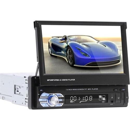 7 Inch Car MP5 Player Wireless bluetooth Player LCD Display Lossless Sound Quality Audio Support reversing video input TF card