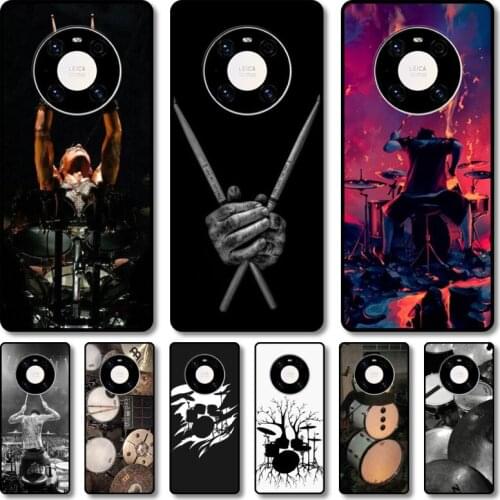 Drums rock Phone Case For Huawei mate 40 30 10 20 40 8 9 Lite Z Pro RS black cell shell