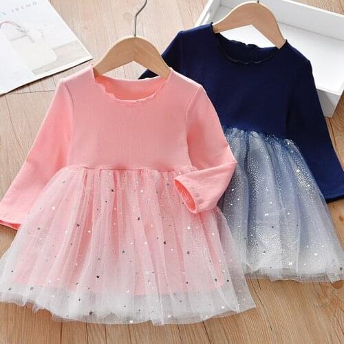 2021 Summer Dress Baby Sequin Elegant Children Clothing Drincess Dresses For Toddler Girl Halloween Costume Christmas Party Kids