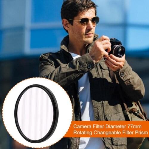 Rainbow Blue Pink Orange Streaks Effect Filter 77mm Circular Lens Flare Filter For Canon For Nikon For Fuji For Sony Film Effect