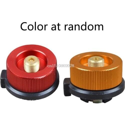Camping Stove Convert Adapter Nozzle Bottle Type Butane Auto-Off Gas Cartridge