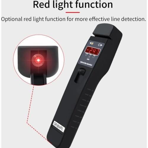 Identificador de fibra óptica identificador de fibra óptica ao vivo 800nm-1700nm cabo de fibra localizador visual de falhas