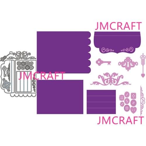 JMCRAFT 2021 New Album Notebook Decoration #4 Metal Cutting Dies 3D DIY Scrapbook Handmade Paper Craft Metal Steel Template Dies