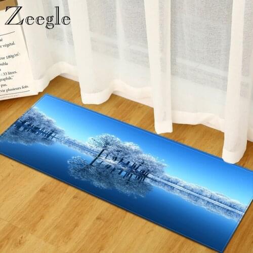 Christmas Carpet Entrance Door Mat Kitchen Floor Mat Anti-slip Area Rug Bedroom Bedside Carpet Rug Tatami Hallway Outdoor Mat