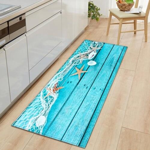 Wood Grain Kitchen Carpet Rugs Flannel Entrance Door Mat Non-slip Soft Carpets Mats for Living Room Bedroom Bathroom