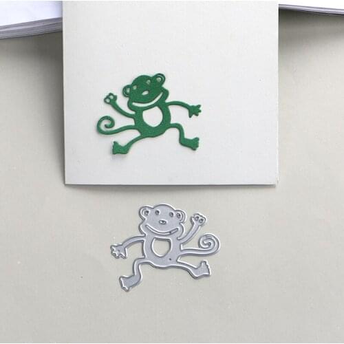 DUOFEN METAL CUTTING DIES tree frogs bullfrog stencil DIY Scrapbook Paper Album 2019 new