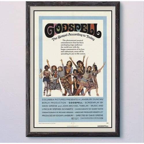 N112 GODSPELL Vintage Classic Movie Wall Silk Cloth HD Poster Art Home Decoration Gift