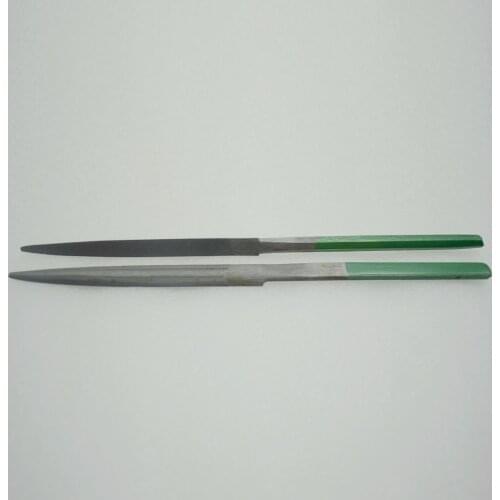 Green color halfround files for jewelry engraving polishing 2pcs/lot