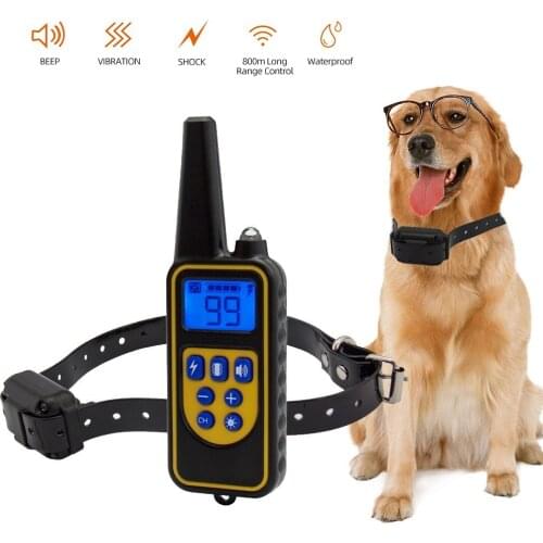 Dog Anti Bark Collar Adjustable Rechargeable and Waterproof Collar Beep Vibration Shock Training Collar for Small Medium Dogs