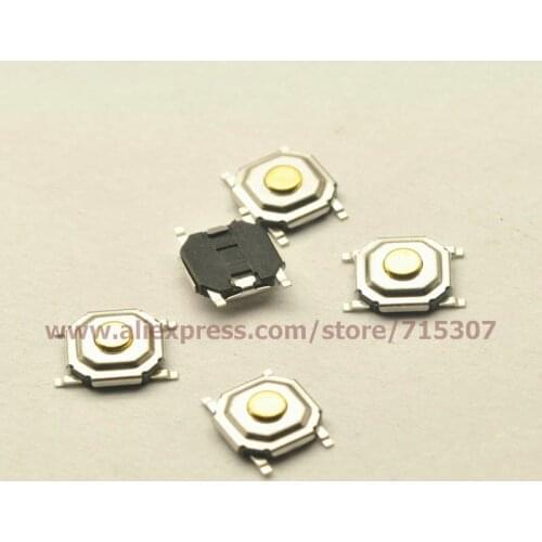 PHISCALE 20pcs 4*4*1.5/4x4x1.5MM touch button switch waterproof copper head smd 4pin