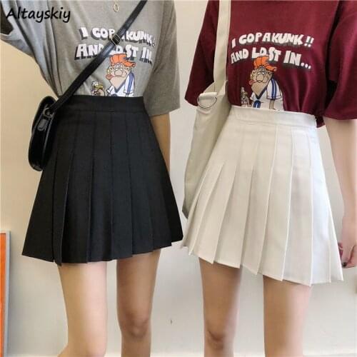 Pleated Skirts Mini Hot Sale Preppy College Students Japanese Y2k All-match Kawaii Teens High Waist Harajuku Girls Sweet Soft