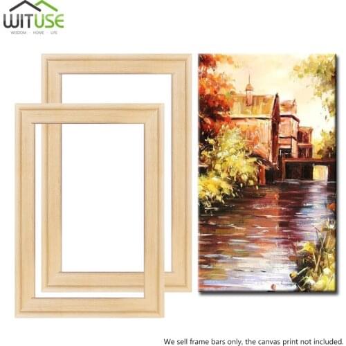 Photos Frame Strips Bar painting Oil Wall Picture DIY Wood Frame Art Poster Home Decoration Canvas Stretcher Frame Factory Price