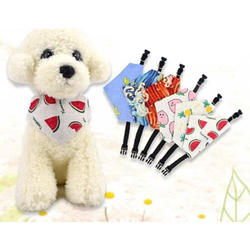 Adjustable Pet Scarf Cat Dog Bandana Bibs Puppy Triangular Bandana Cotton Washable Ties Collar Cat Dog Scarf Dog Accessories