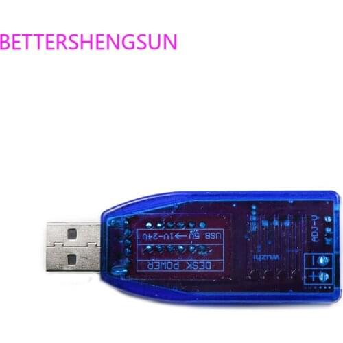 DC-DC USB adjustable buck-boost power supply voltage regulator module 5V to 3.3V 9V 12V 24V