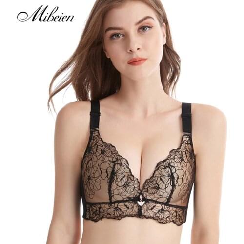 Big yards sexy lace underwear no rims bra together push the ladys article gather vice breast prolapse 150 kg