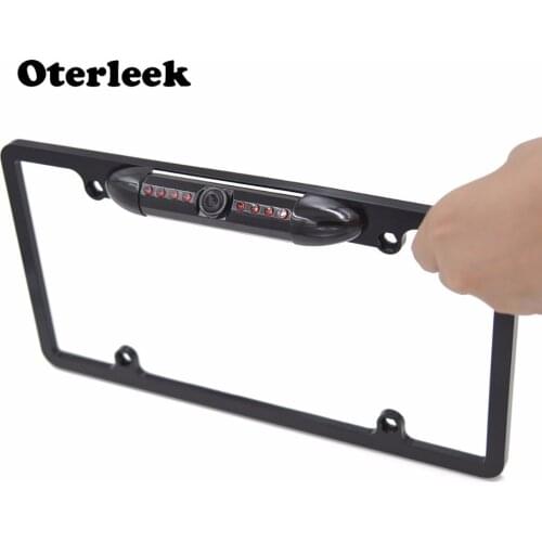 Universal US American Size Number Plate Frame Backup Camera 8 IR light Waterproof Reverse camera 170 degrees rear view camera