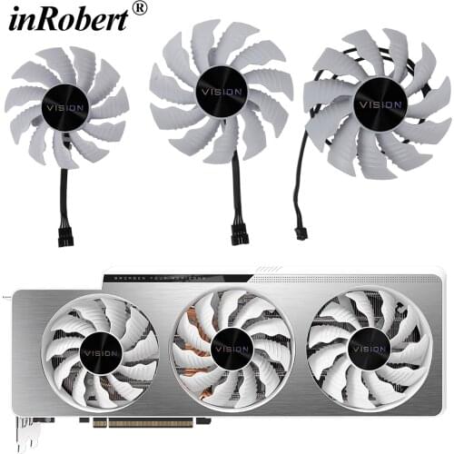 PLA09215S12H 12V 0.55A Video Card Fan for GIGABYTE GeForce RTX 3080 3070 Ti RTX 3090 Vision OC 3X