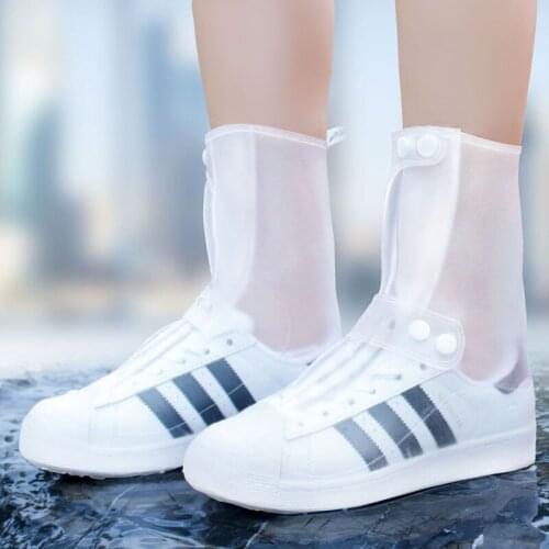 Waterproof Rain Boots Cover Men Clear Non-slip Thick Rainning Boot Women Rain Boot Riding Cover Overshoes Raincoat Insoles Shoes