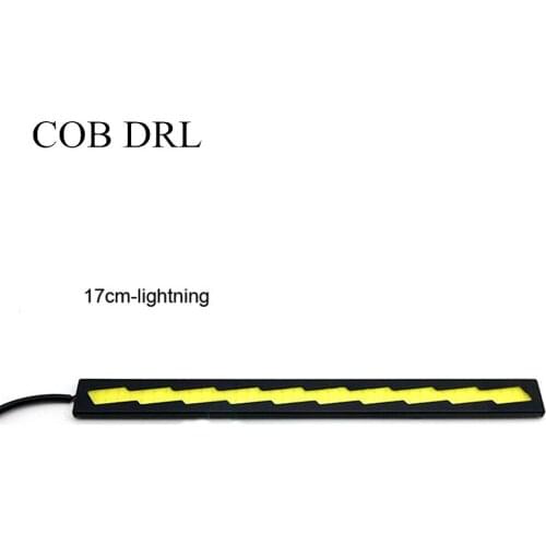 High quality 12W 12V Running driving Lights headlight headlamp 17cm Aluminum alloy High Power car COB LED 2pcs/lot