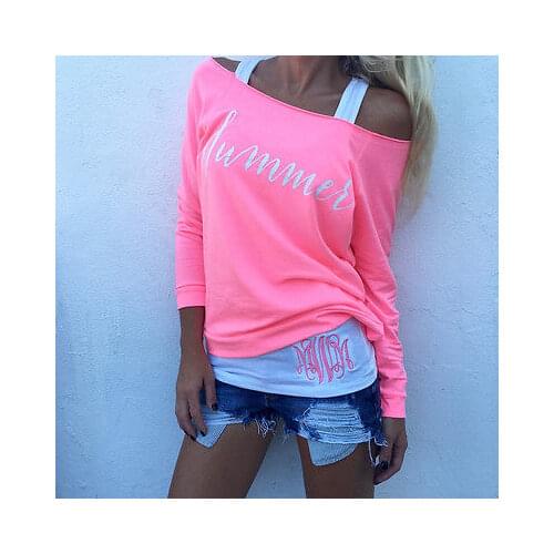 Fashion Women Summer Autumn Long Sleeve Loose tshirt Ladies Casual Tee Tops T-Shirt NEW