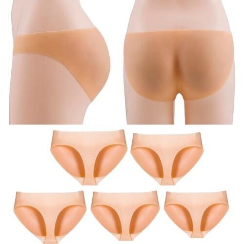 Womens Seamless Butt Lifter Silicone Filled Panties Enhancer Soft Underwear Briefs