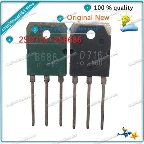 10pcs-50pcs/lot!B686 D716 TO247 2SB686 2SD716 TO-247 Audio Amplifier Tube high quality
