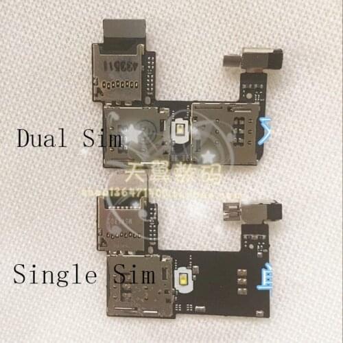 10PCS/lot Dual / Single Sim card holder slot For Motorola Moto G2 XT1068 XT1069 G 2nd Memory card holder Flex Cable