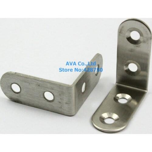 10 Pieces 40 x 40mm Right Angle Stainless Steel Corner Bracket