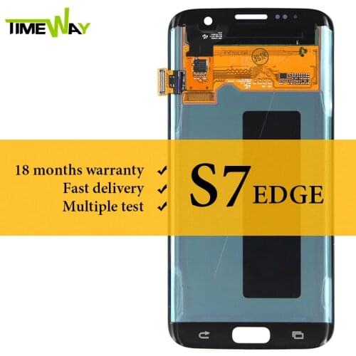100% Tested For Samsung S7 Edge LCD Dispaly With Touch Screen Assembly Super AMOLED For Samsung G935 G935F G935A LCD Screen