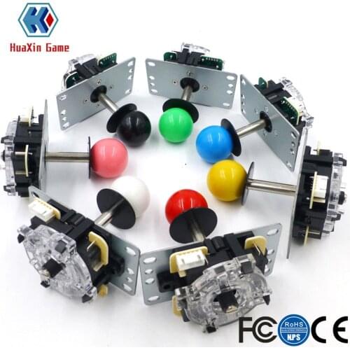 2 PCS Copy Sanwa 5Pin 8Way Joystick With Circuit Board For Arcade Game Console High Quality Multi Color Red Blue Yellow Green
