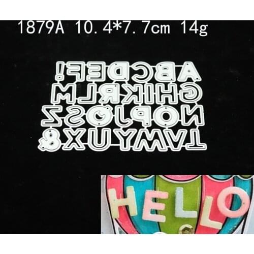 2021 Letter Metal Cutting Dies DIY Scrapbooking Paper Photo Album Crafts Knife Mould Cards Embossing Mold Stencils for Decor