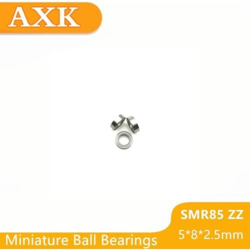 2021 Real Top Fashion Smr85zz Abec-3 (10pcs) 5x8x2.5 Mm Stainless Steel Miniature Smr85 Zz Ball Bearings Smr85-zz