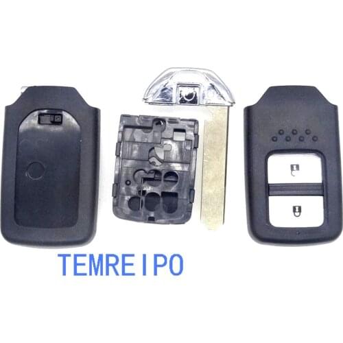 5pcs/lot 2 button Car key smart card remote key case replacement remote control for honda