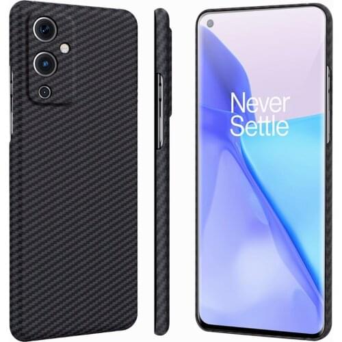 Capa For OnePlus 9 Pro Real Carbon Fiber Case for OnePlus 9 EU ultra-light Matte Pure Aramid Back Cover Case